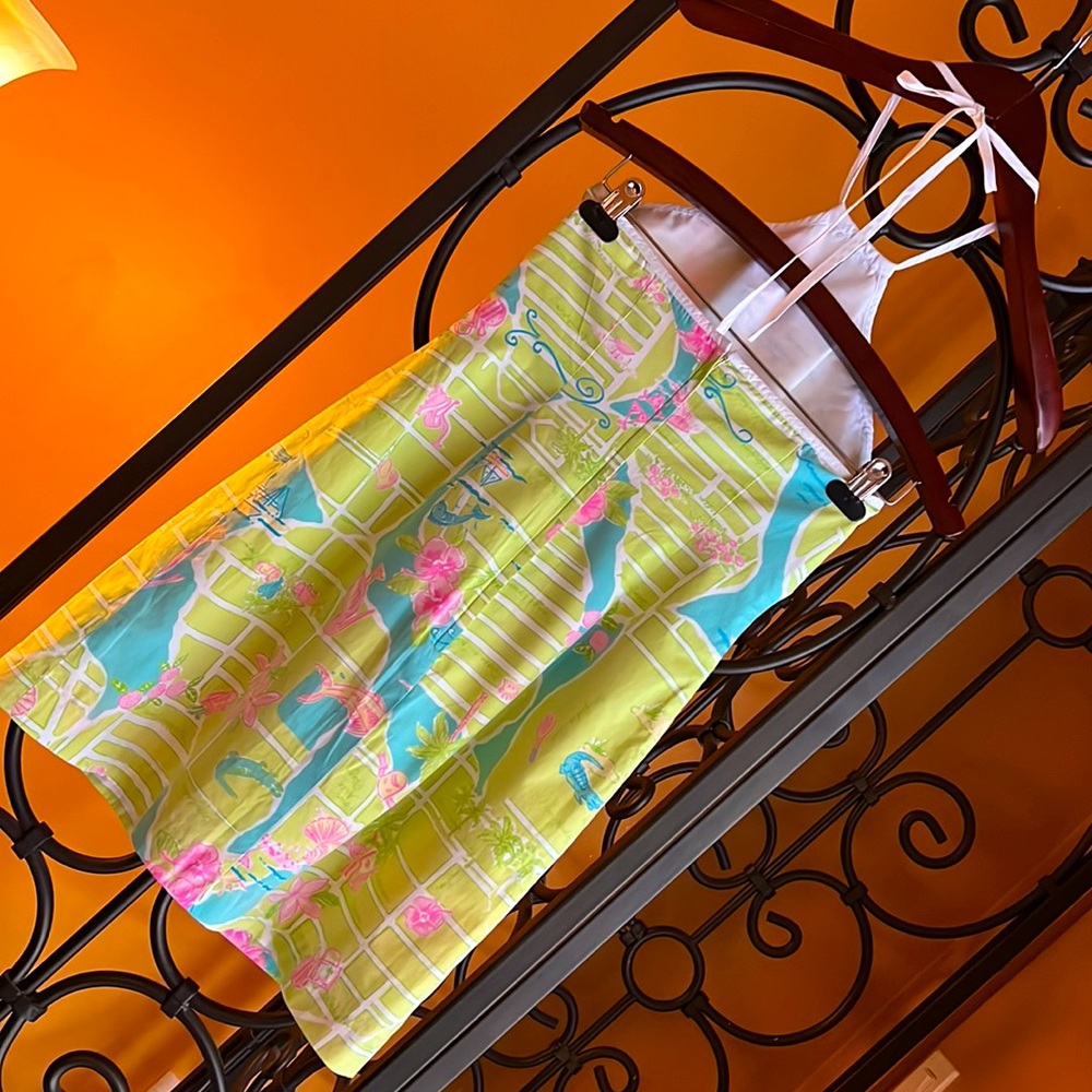LILLY PULITZER Map To Miami *White Label Dress - Picture 2 of 11